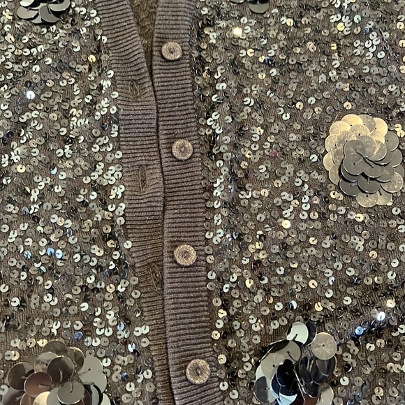 Seduce black fully beaded sequin top - Picture 7 of 11